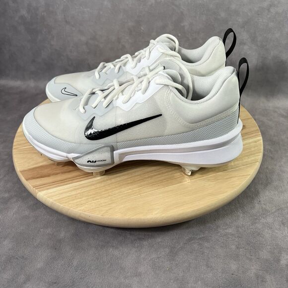 Nike Baseball Cleats Force Zoom Trout 9 Pro Mens 8 Platinum Baseball Shoes main image 8